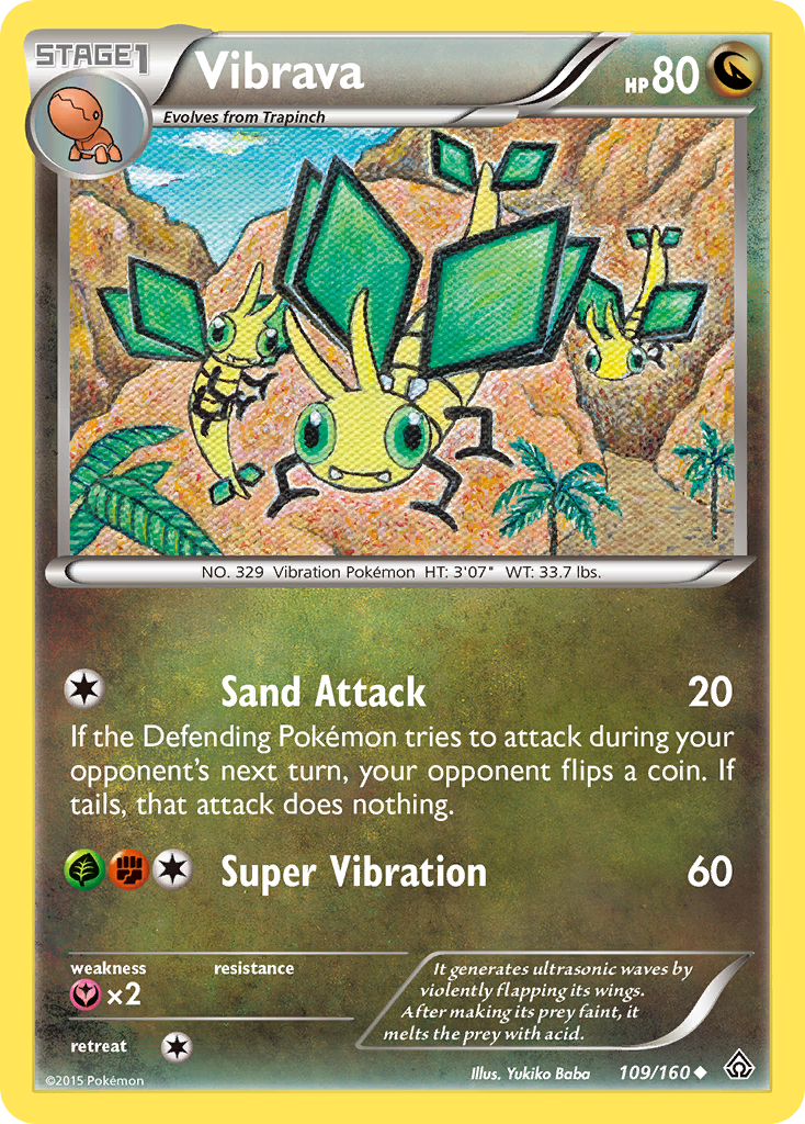 Vibrava (109/160) [XY: Primal Clash] | Anubis Games and Hobby