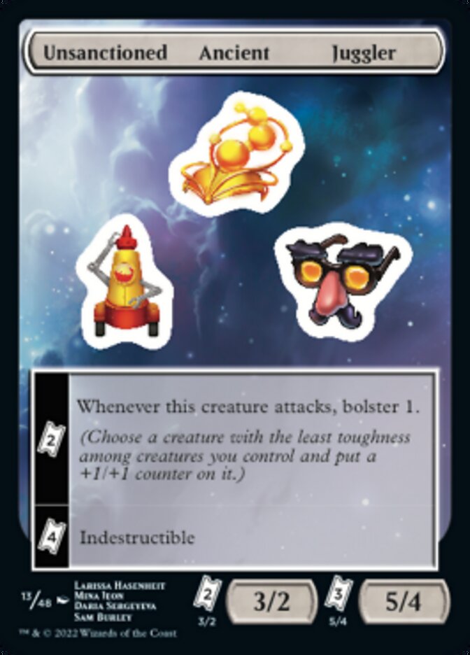 Unsanctioned Ancient Juggler [Unfinity Stickers] | Anubis Games and Hobby