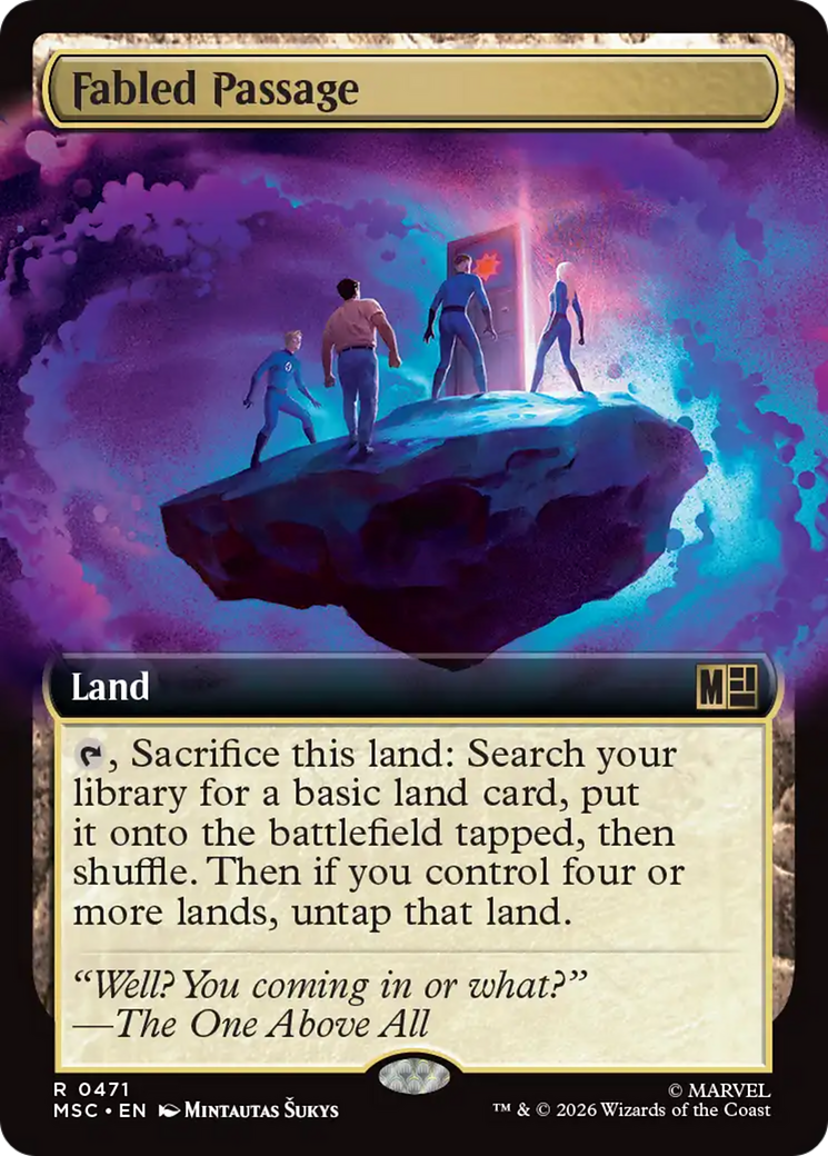 Fabled Passage (Extended Art) [Marvel Super Heroes Commander] | Anubis Games and Hobby