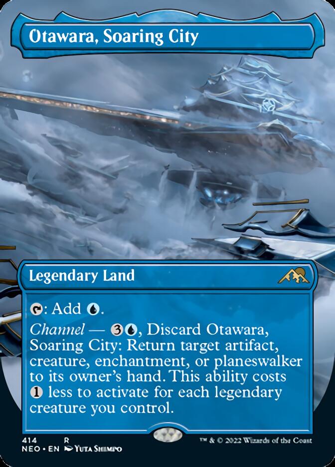 Otawara, Soaring City (Borderless Alternate Art) [Kamigawa: Neon Dynasty] | Anubis Games and Hobby