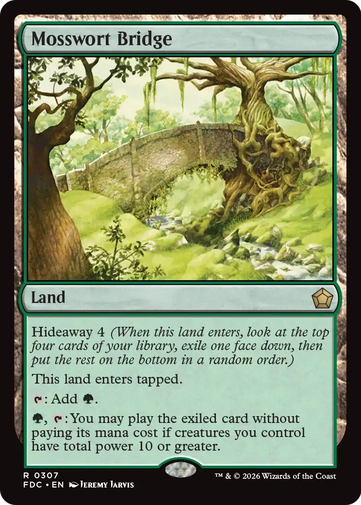 Mosswort Bridge [Foundations Commander] | Anubis Games and Hobby