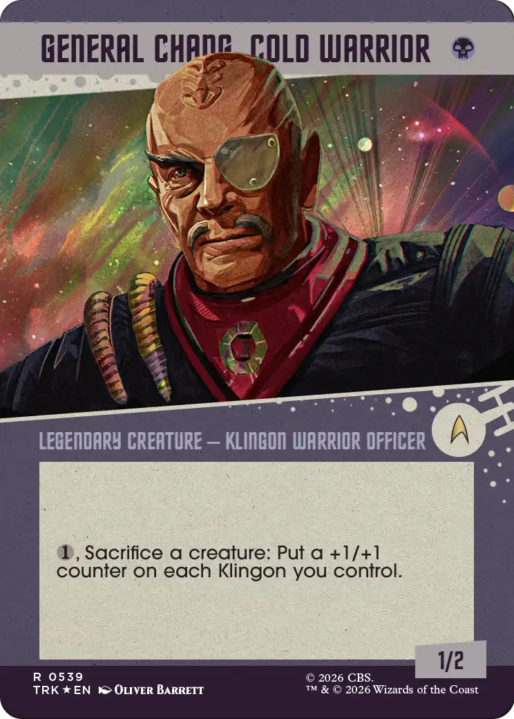 General Chang, Cold Warrior (0539) (Showcase Surge Foil) [Star Trek] | Anubis Games and Hobby