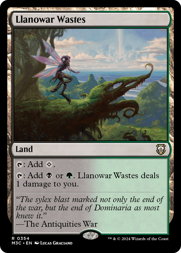 Llanowar Wastes (Ripple Foil) [Modern Horizons 3 Commander] | Anubis Games and Hobby