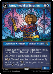 Rona, Herald of Invasion // Rona, Tolarian Obliterator (Showcase Planar Booster Fun) [March of the Machine] | Anubis Games and Hobby