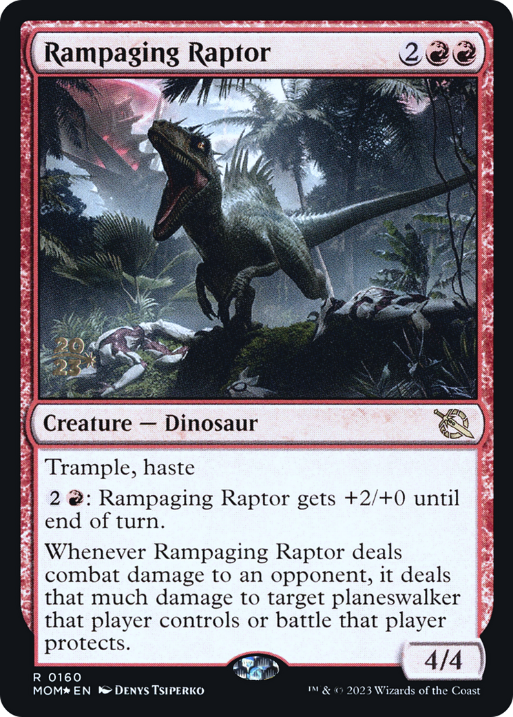 Rampaging Raptor [March of the Machine Prerelease Promos] | Anubis Games and Hobby