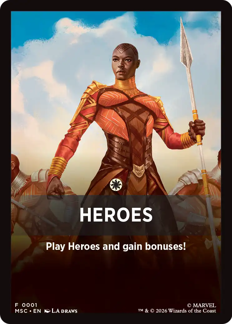 Heroes Theme Card [Marvel Super Heroes Commander] | Anubis Games and Hobby