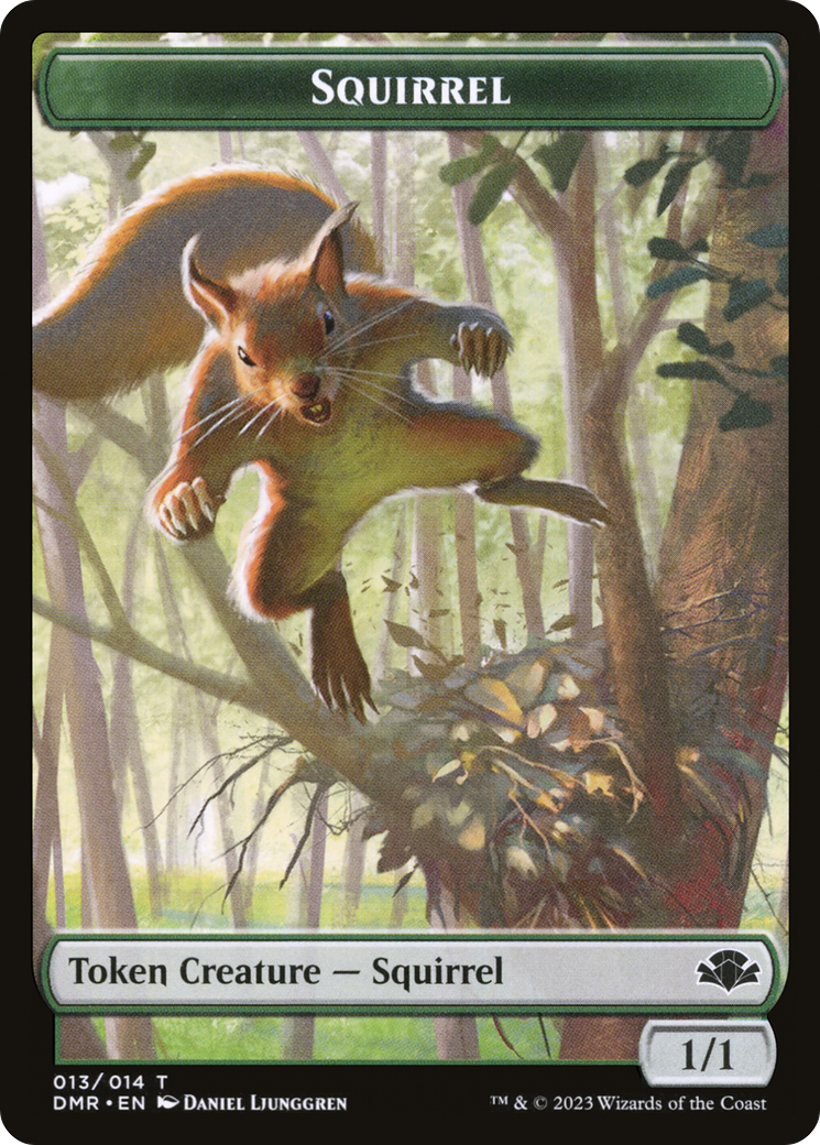 Squirrel Token [Dominaria Remastered Tokens] | Anubis Games and Hobby