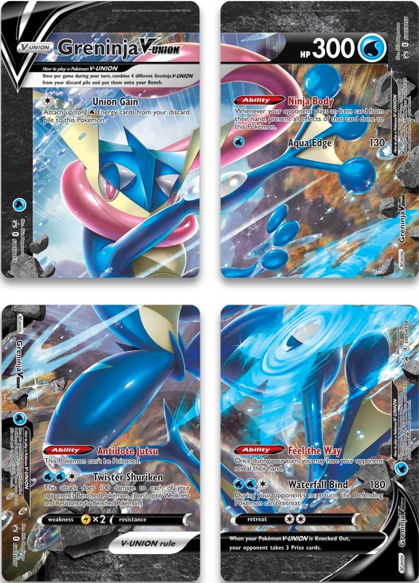 Greninja V-Union (Set of 4) [Sword & Shield: Black Star Promos] | Anubis Games and Hobby