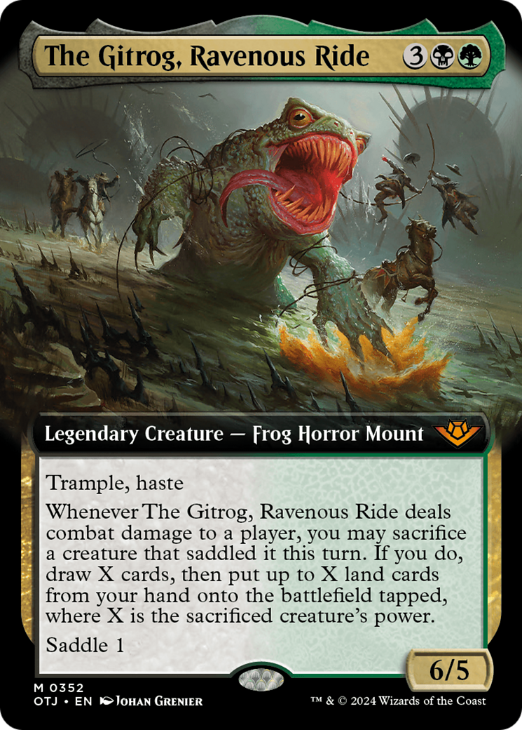 The Gitrog, Ravenous Ride (Extended Art) [Outlaws of Thunder Junction] | Anubis Games and Hobby