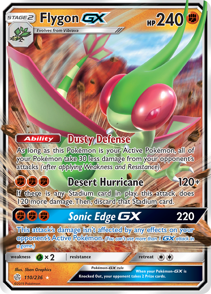 Flygon GX (110/236) [Sun & Moon: Cosmic Eclipse] | Anubis Games and Hobby