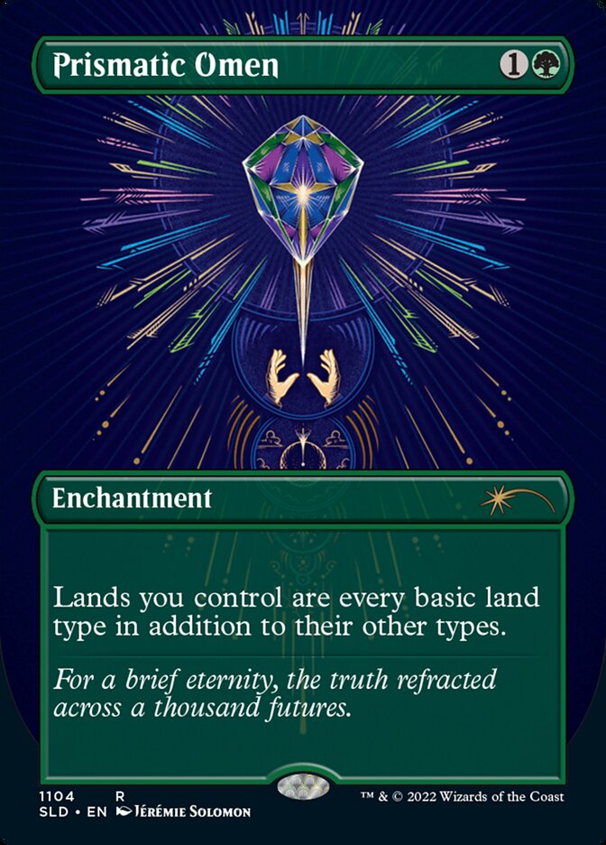 Prismatic Omen (Borderless) [Secret Lair Drop Series] | Anubis Games and Hobby