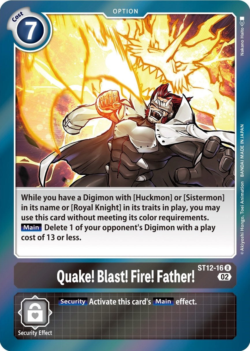 Quake! Blast! Fire! Father! [ST12-16] [Starter Deck: Jesmon] | Anubis Games and Hobby