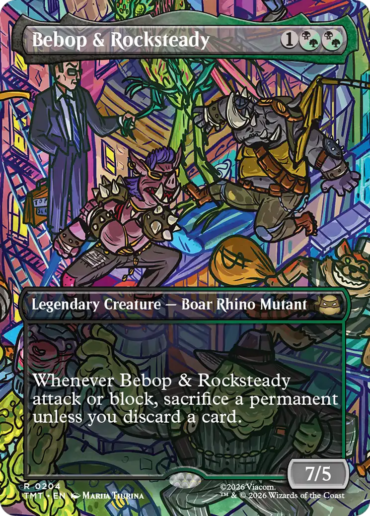 Bebop & Rocksteady (Borderless) [Teenage Mutant Ninja Turtles] | Anubis Games and Hobby