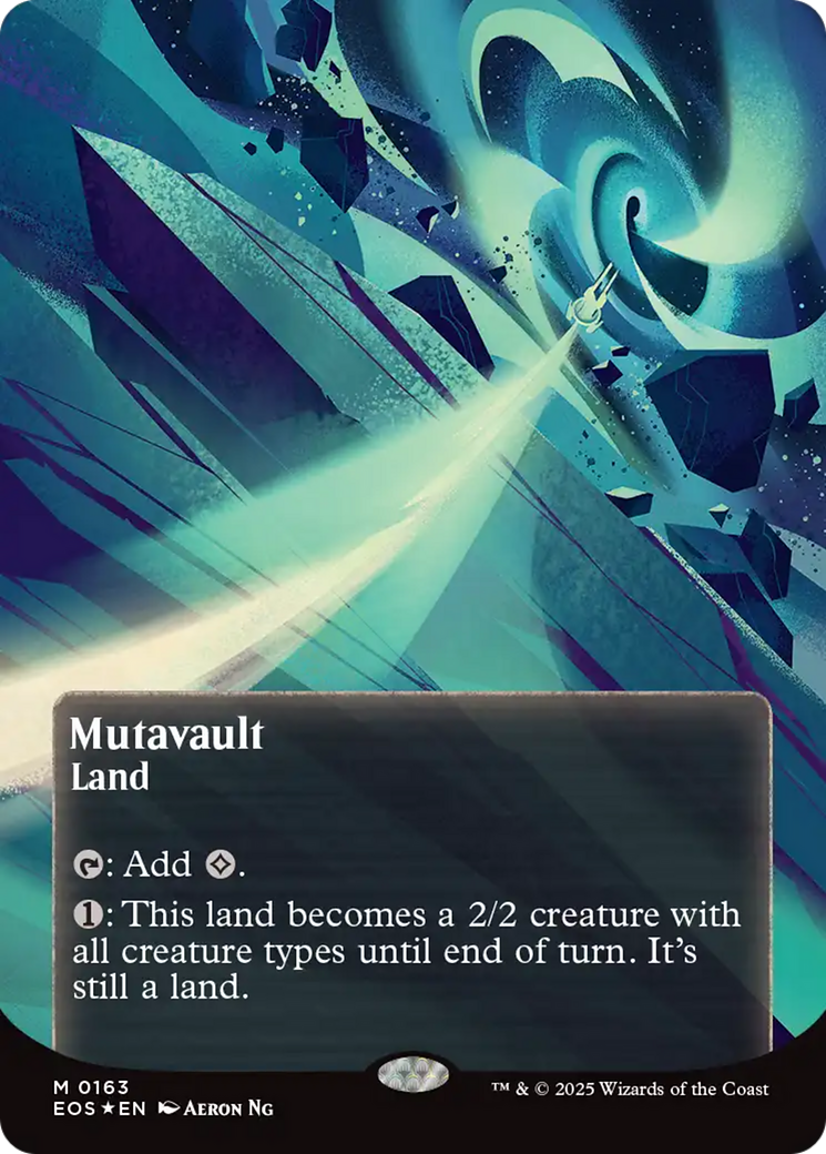 Mutavault (0163) (Borderless) (Galaxy Foil) [Edge of Eternities: Stellar Sights] | Anubis Games and Hobby