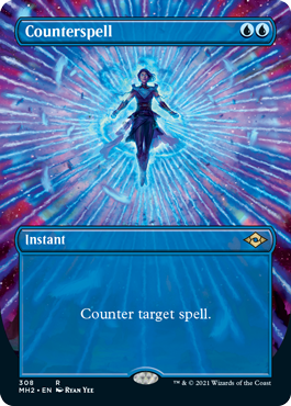 Counterspell (Borderless Alternate Art) [Modern Horizons 2] | Anubis Games and Hobby