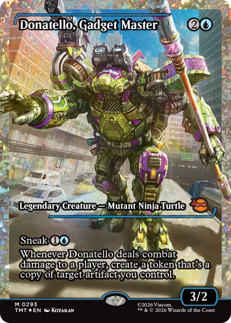 Donatello, Gadget Master (Showcase) (Fracture Foil) [Teenage Mutant Ninja Turtles] | Anubis Games and Hobby