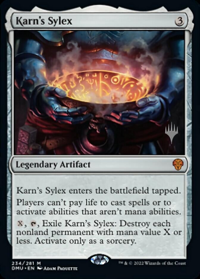 Karn's Sylex (Promo Pack) [Dominaria United Promos] | Anubis Games and Hobby