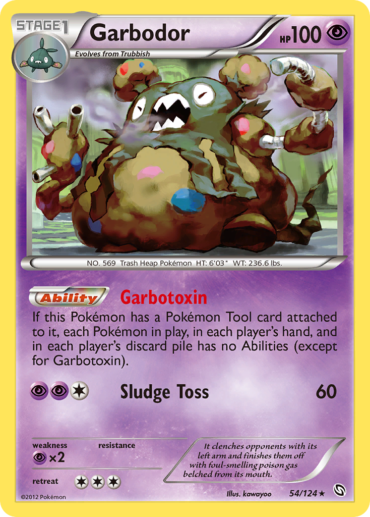 Garbodor (54/124) [Black & White: Dragons Exalted] | Anubis Games and Hobby