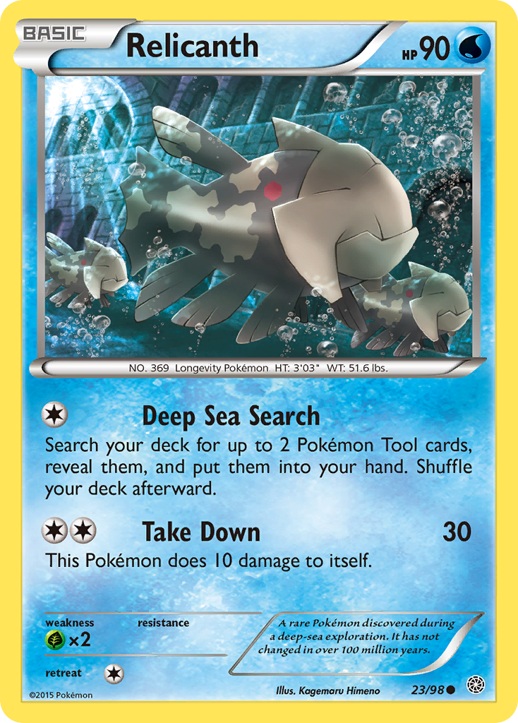 Relicanth (23/98) [XY: Ancient Origins] | Anubis Games and Hobby