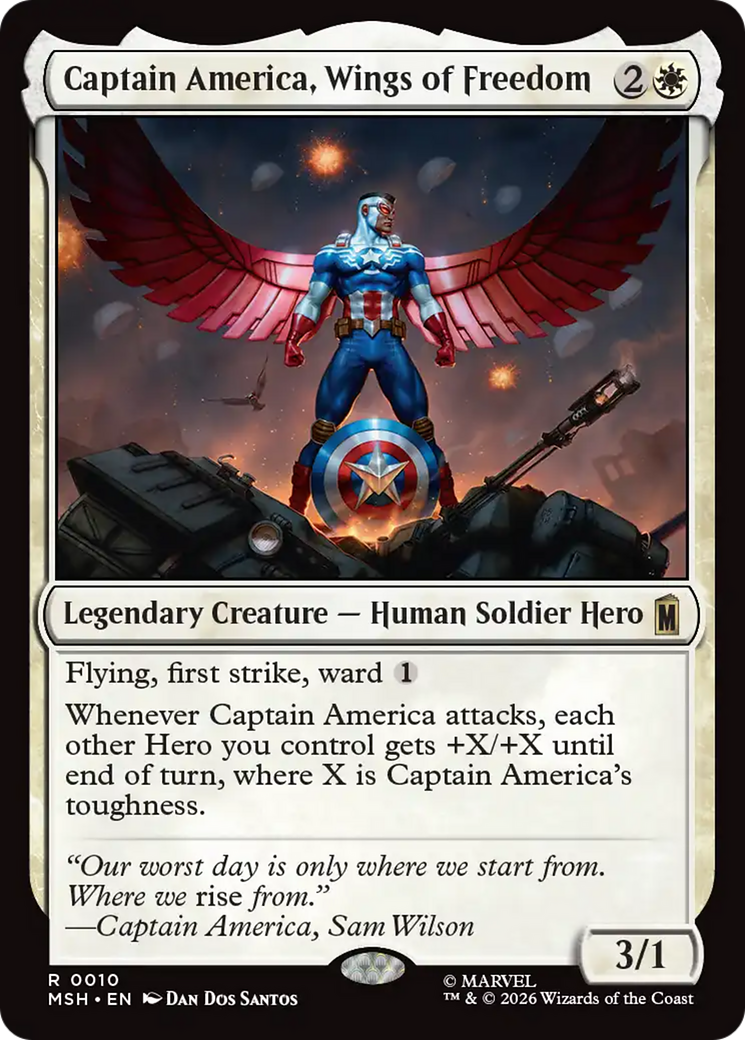 Captain America, Wings of Freedom [Marvel Super Heroes] | Anubis Games and Hobby