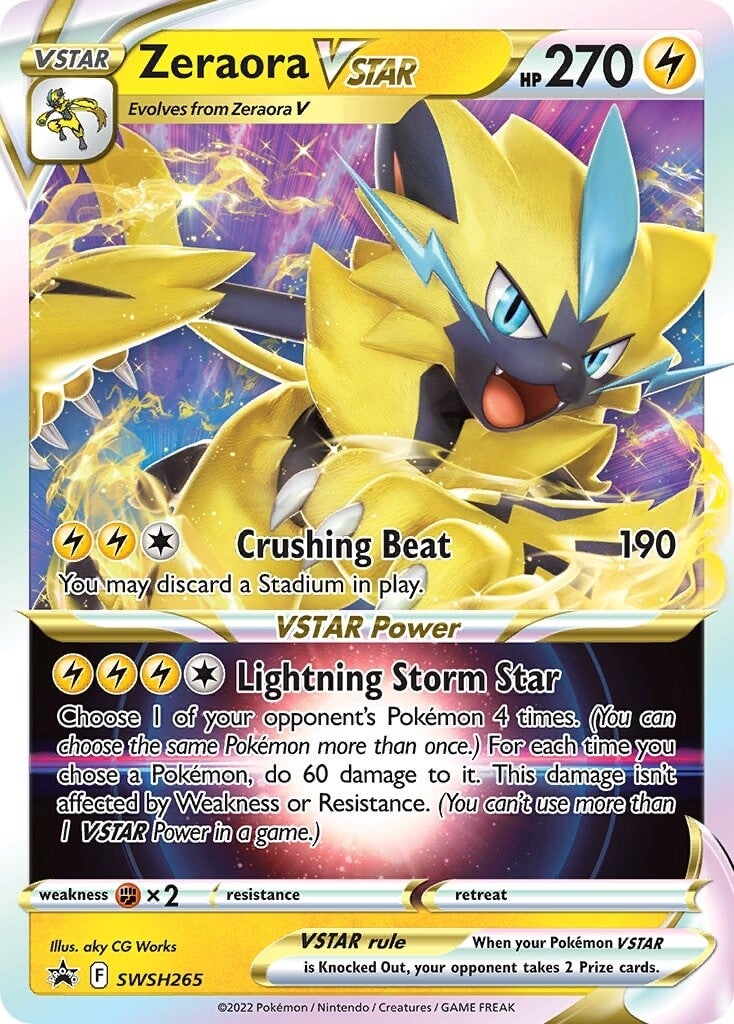 Zeraora VSTAR (SWSH265) (Jumbo Card) [Sword & Shield: Black Star Promos] | Anubis Games and Hobby