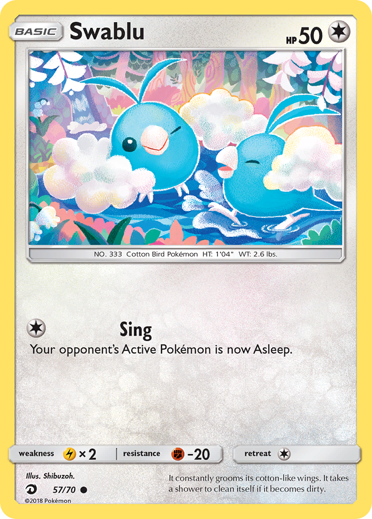 Swablu (57/70) [Sun & Moon: Dragon Majesty] | Anubis Games and Hobby