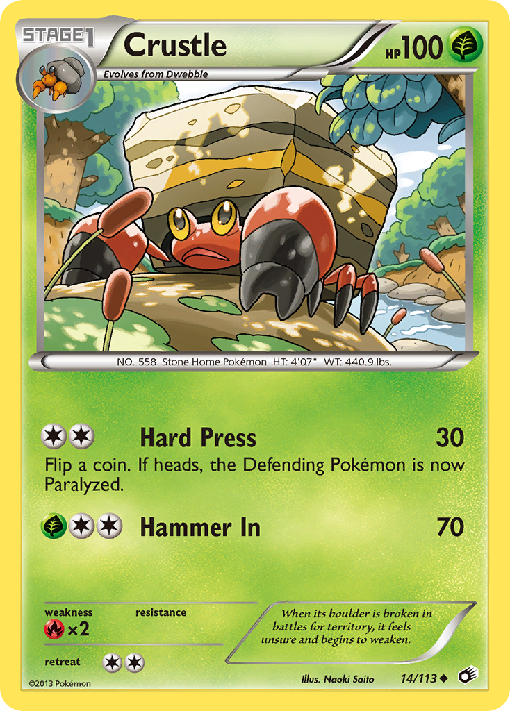 Crustle (14/113) [Black & White: Legendary Treasures] | Anubis Games and Hobby
