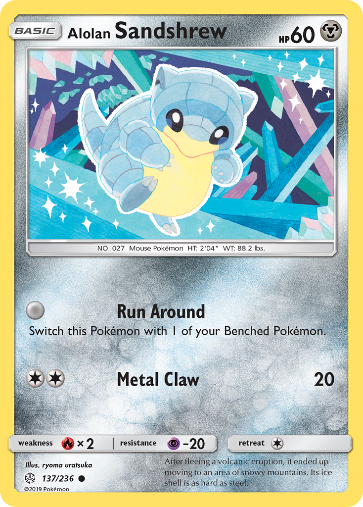 Alolan Sandshrew (137/236) [Sun & Moon: Cosmic Eclipse] | Anubis Games and Hobby