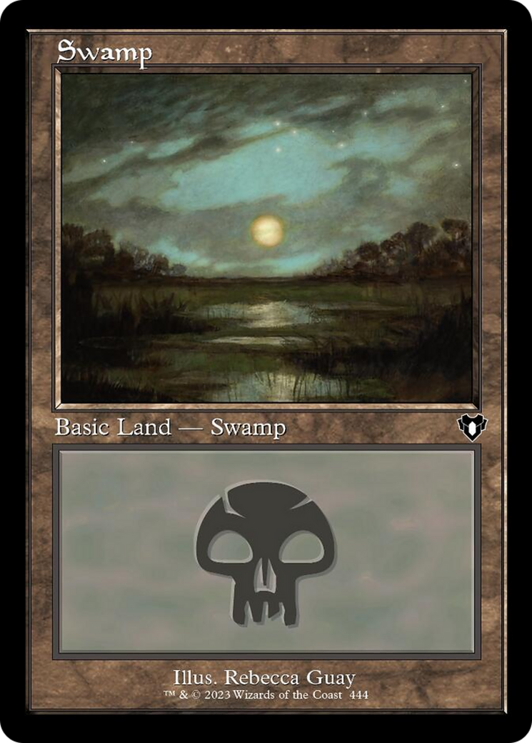 Swamp (444) (Retro) [Commander Masters] | Anubis Games and Hobby