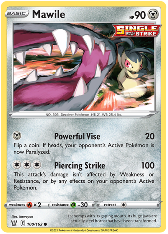 Mawile (100/163) [Sword & Shield: Battle Styles] | Anubis Games and Hobby