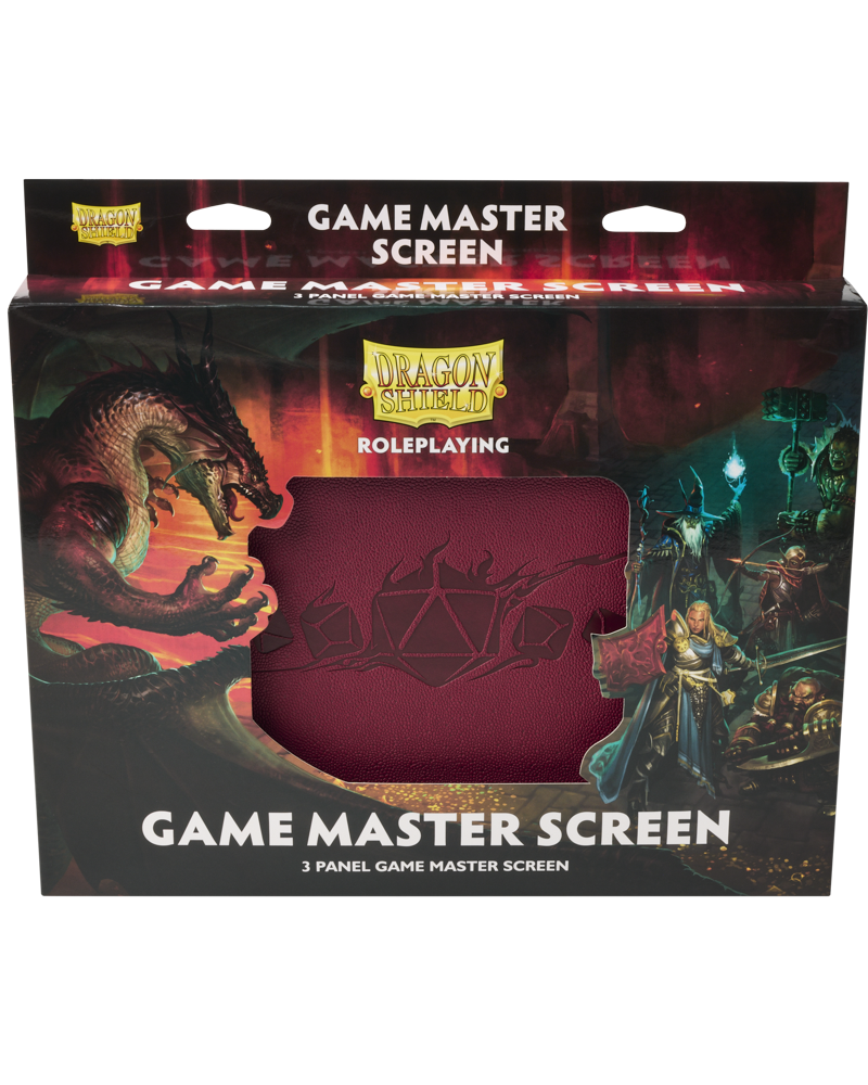 Dragon Shield Roleplaying Game Master Screen - Blood Red | Anubis Games and Hobby