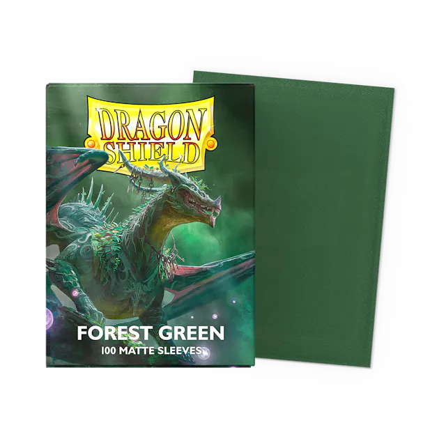 DS Matte Sleeves 100ct - Forest Green | Anubis Games and Hobby