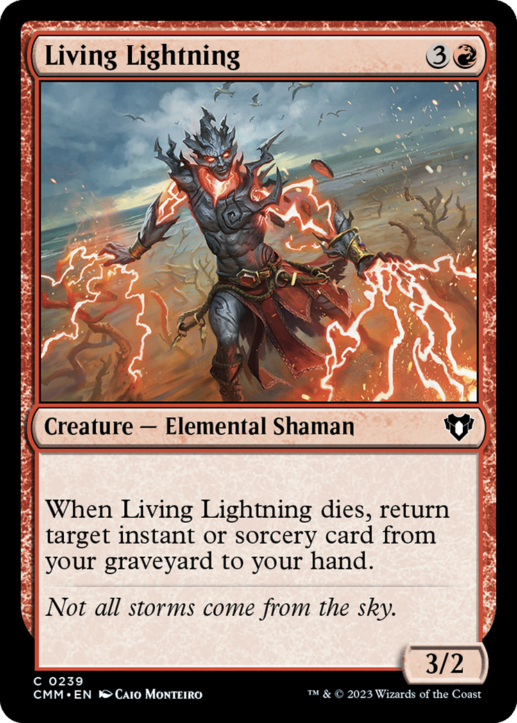 Living Lightning [Commander Masters] | Anubis Games and Hobby