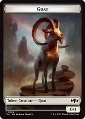 Goat // Timeless Witness Double-Sided Token [Tarkir: Dragonstorm Commander Tokens] | Anubis Games and Hobby