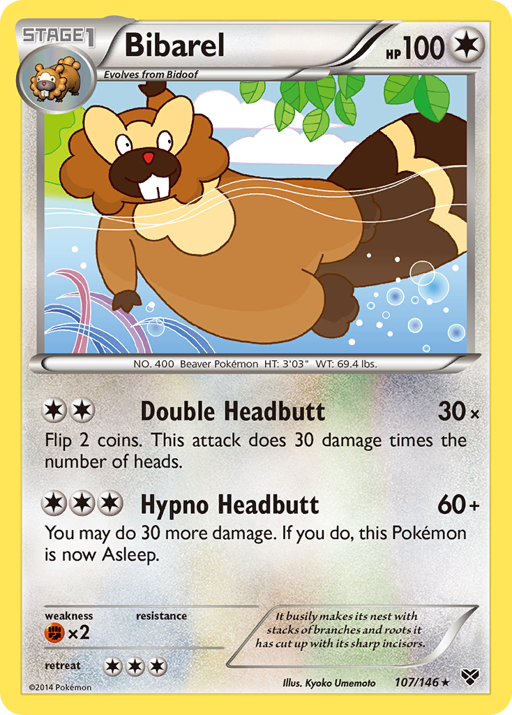 Bibarel (107/146) [XY: Base Set] | Anubis Games and Hobby