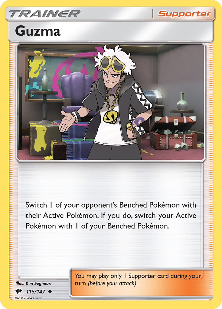Guzma (115/147) [Sun & Moon: Burning Shadows] | Anubis Games and Hobby