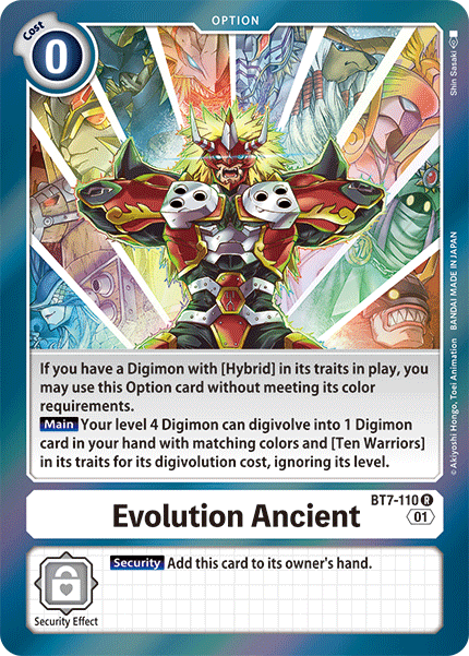 Evolution Ancient [BT7-110] [Next Adventure] | Anubis Games and Hobby