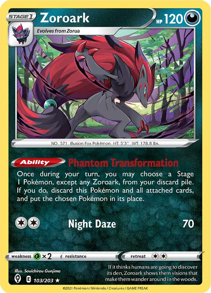 Zoroark (103/203) [Sword & Shield: Evolving Skies] | Anubis Games and Hobby