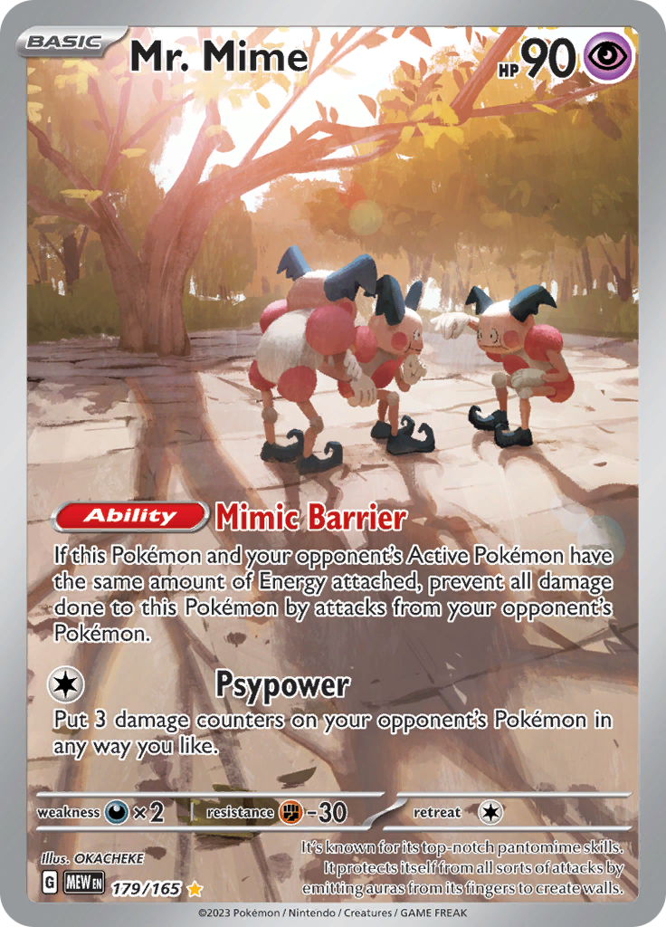 Mr. Mime (179/165) [Scarlet & Violet: 151] | Anubis Games and Hobby