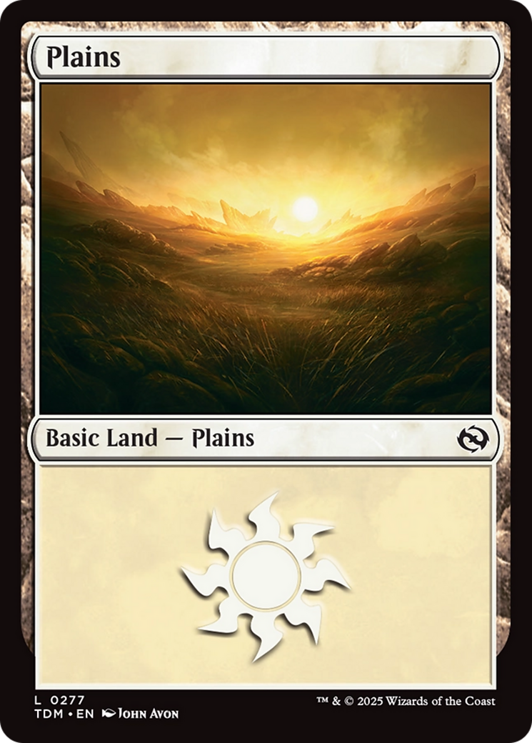 Plains (0277) [Tarkir: Dragonstorm] | Anubis Games and Hobby