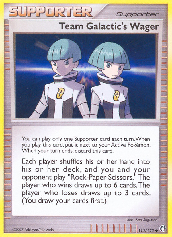 Team Galactic's Wager (115/123) [Diamond & Pearl: Mysterious Treasures] | Anubis Games and Hobby