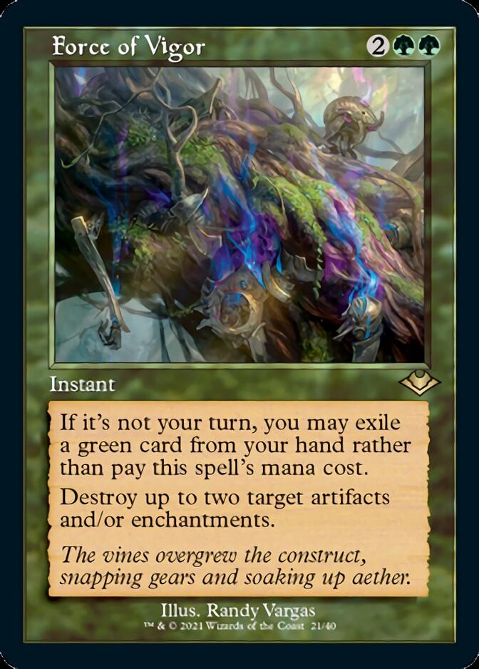 Force of Vigor (Retro) [Modern Horizons] | Anubis Games and Hobby