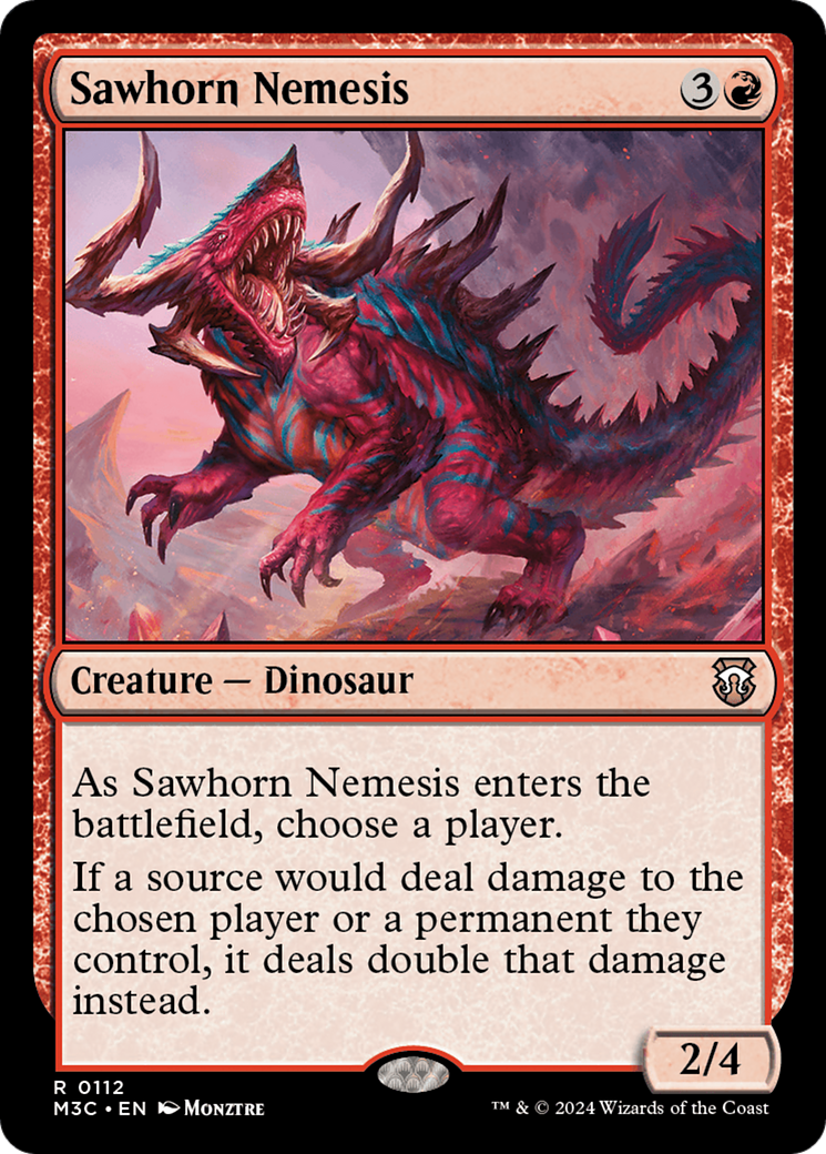 Sawhorn Nemesis [Modern Horizons 3 Commander] | Anubis Games and Hobby