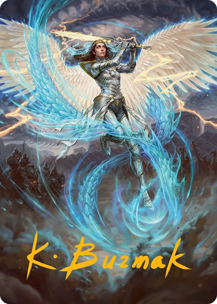 Elspeth, Storm Slayer Art Card (49/54) [Tarkir: Dragonstorm Art Series] | Anubis Games and Hobby