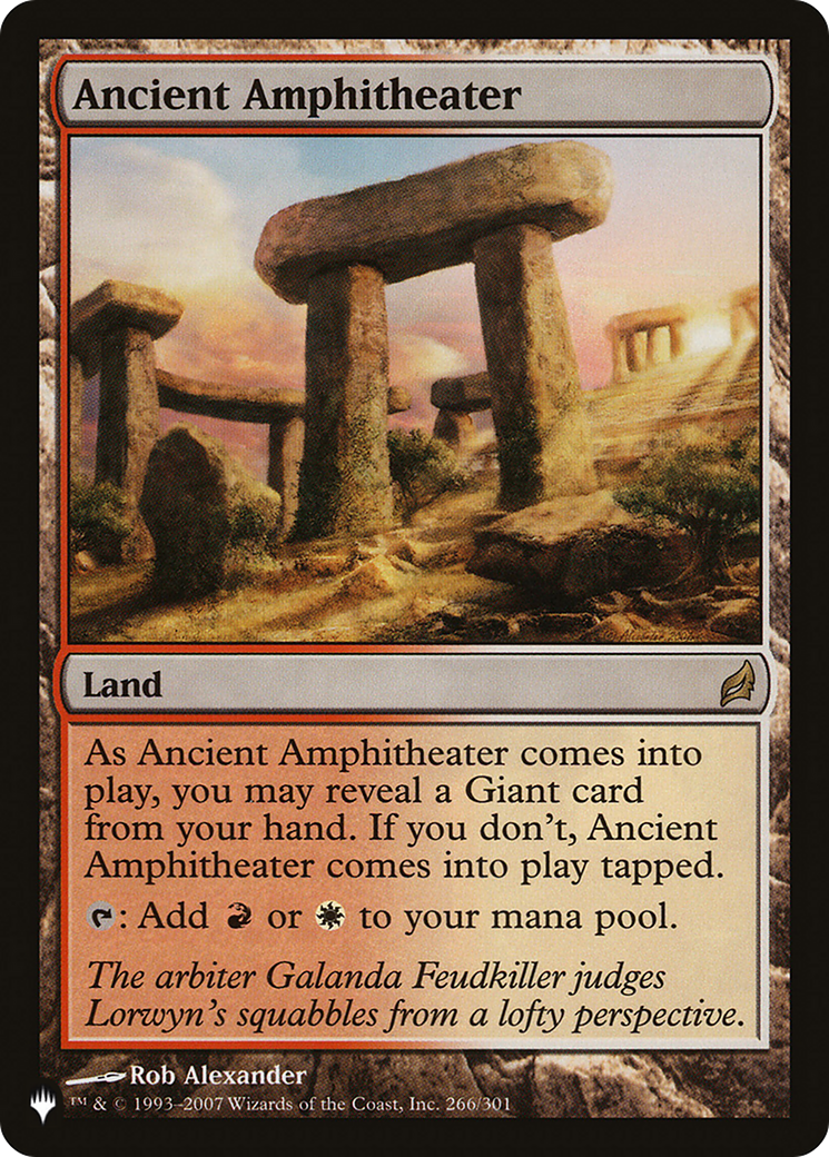 Ancient Amphitheater (LRW) [The List] | Anubis Games and Hobby