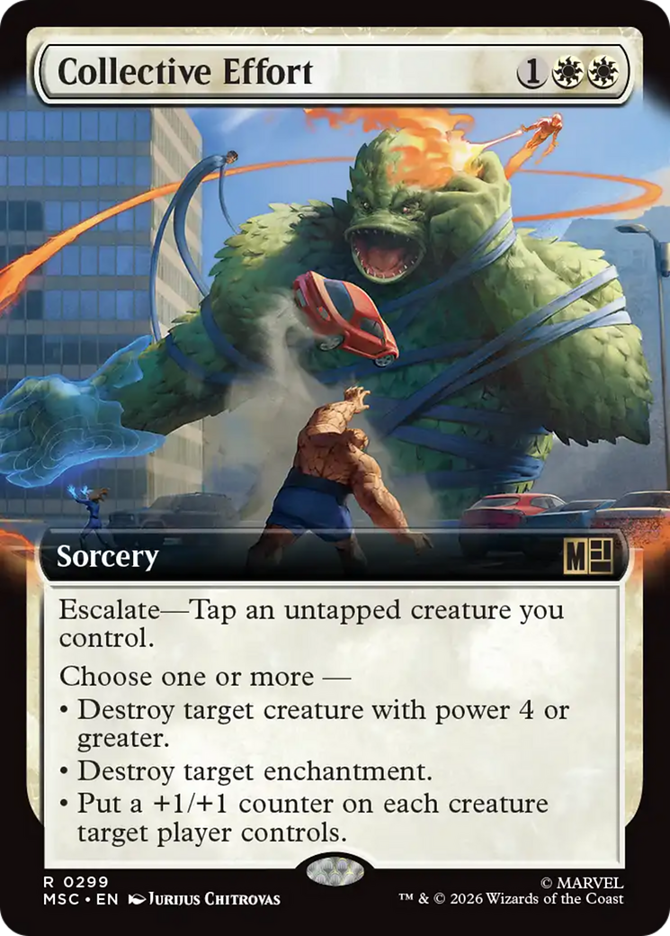 Collective Effort (Extended Art) [Marvel Super Heroes Commander] | Anubis Games and Hobby