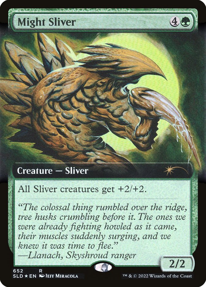 Might Sliver (Extended Art) [Secret Lair Drop Promos] | Anubis Games and Hobby