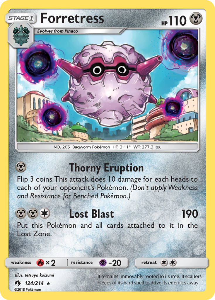 Forretress (124/214) [Sun & Moon: Lost Thunder] | Anubis Games and Hobby