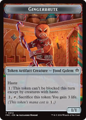 Gingerbrute // Myr Double-Sided Token [Reality Fracture Commander Tokens] | Anubis Games and Hobby