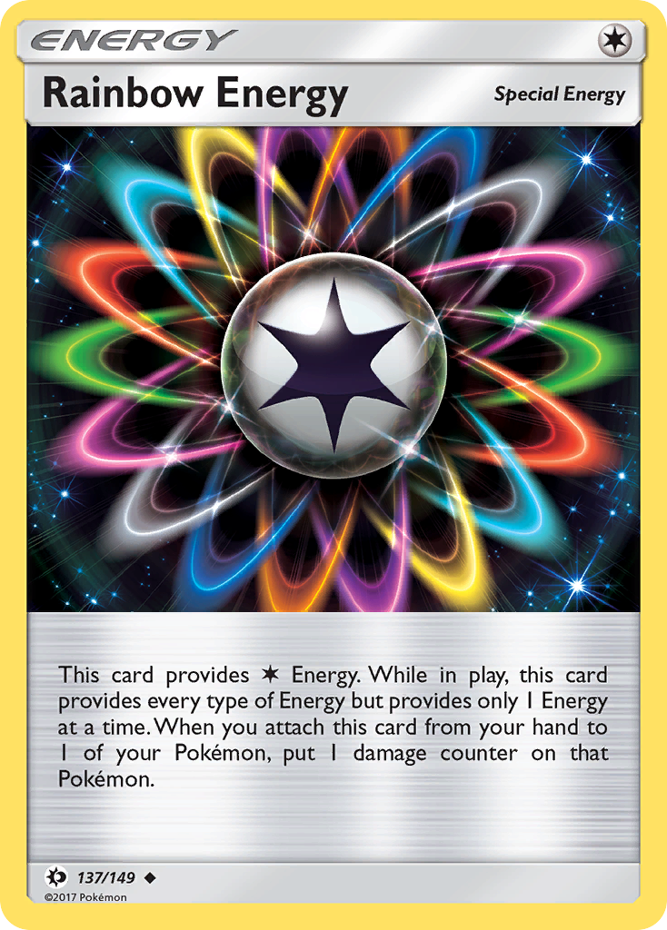 Rainbow Energy (137/149) [Sun & Moon: Base Set] | Anubis Games and Hobby